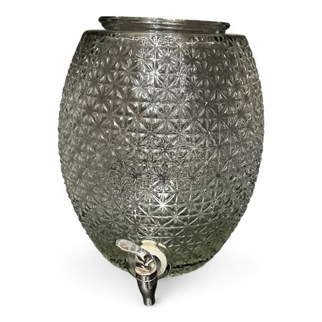 Pineapple-Shaped Glass Beverage Dispenser