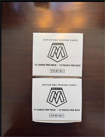 (2) 2019-20 Mosaic Cello Boxes Complete (24 Packs Total) Ja Morant Zion RC