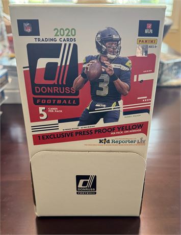2020 Donruss Football Gravity Feed Box Complete 48 Packs Burrow Herbert RC RARE