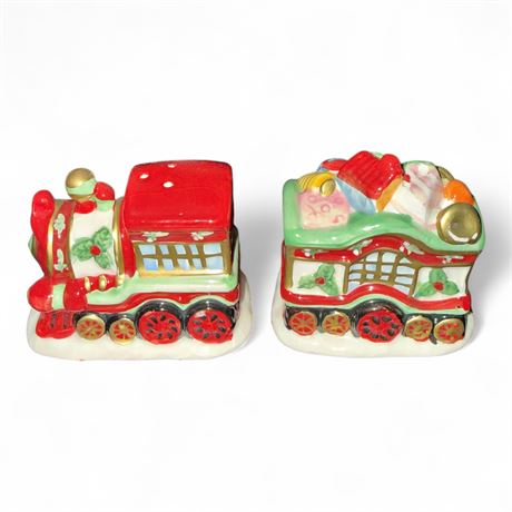 Spode Christmas Tree Train Salt & Pepper Shakers
