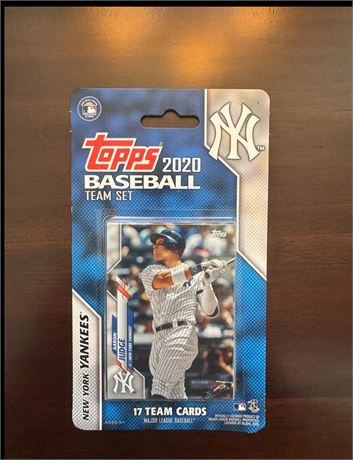 2020 Topps Baseball New York Yankees Factory Sealed Card Team Set Aaron Judge