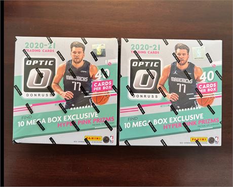 2020-21 Panini Donruss Optic Factory Sealed Mega Box Lot Edwards Maxey RC