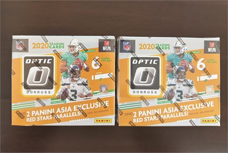 2020 Donruss Optic T-MALL Football Hobby Box Lot Factory Sealed Burrow Herbert