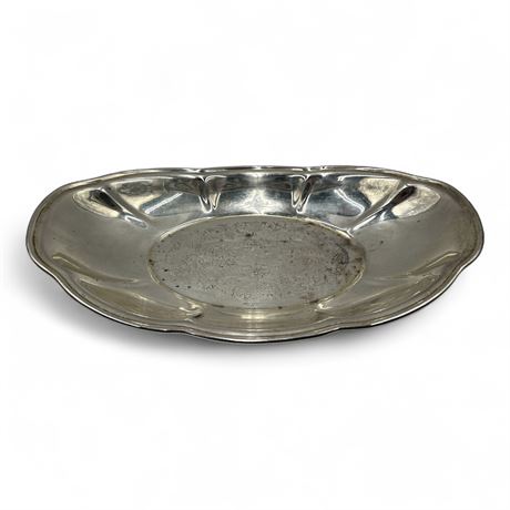 Silver-Plated Oval Serving Dish