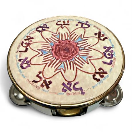 Remo Hand-Painted Judaica Tambourine