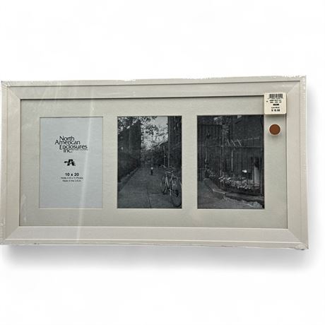 North American Enclosures GEMINI WHITE Multi-Photo Frame