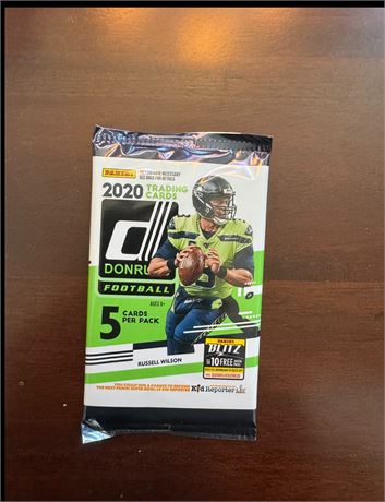2020 Panini Donruss Football Factory Sealed Pack Joe Burrow Justin Herbert RC