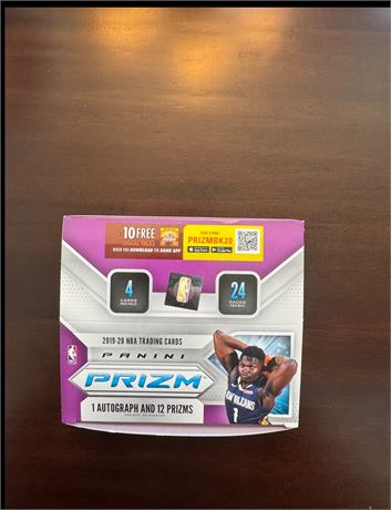 2019-20 Panini Prizm Display Box w/ 24 Empty Packs Ja Morant Zion RC