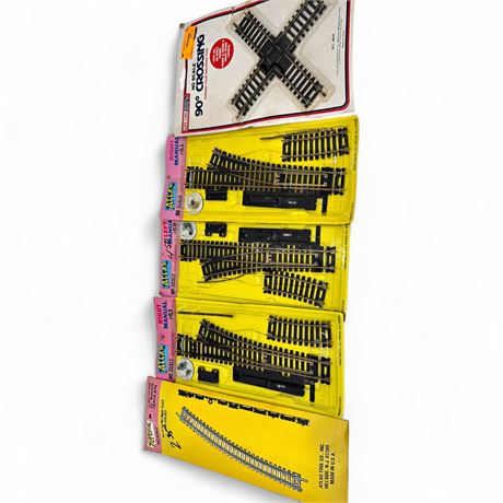 Lot Of HO Scale Model Train Track Sections By Atlas and Life-Like