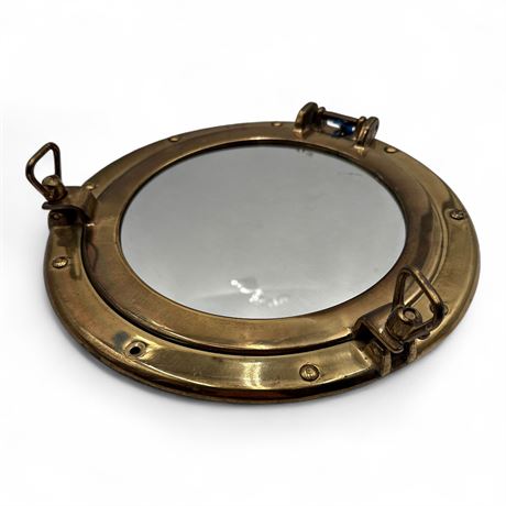 Brass Porthole Mirror