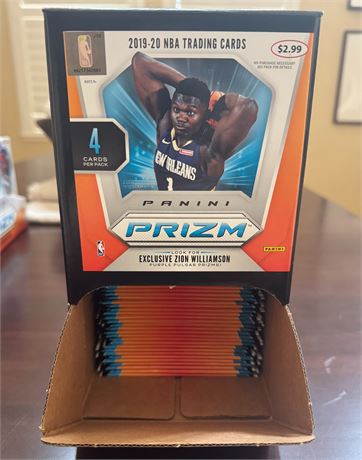 2019-20 Prizm Basketball Full Gravity Box 36 Packs RARE Ja Morant Zion Rookie