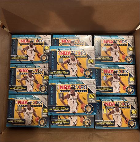 (Lot of 20) 2019-20 Hoops Premium Basketball Mega Box Zion Ja Morant RC