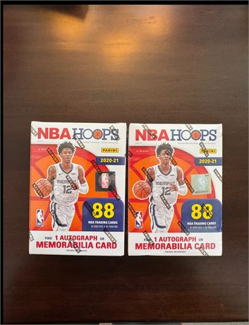2020-21 NBA Hoops Blaster Box Lot Factory Sealed Maxey Edwards RC