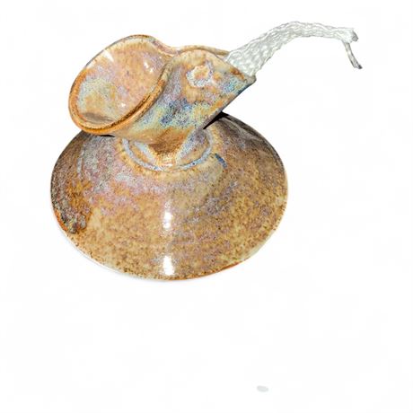 Eileen Black Vintage Studio Pottery Oil Lamp
