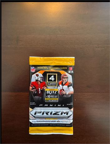 2020 Panini Prizm Football Factory Sealed Pack Joe Burrow Herbert Rookie