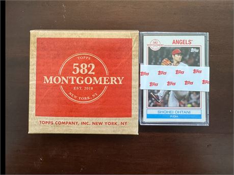 2022 Topps Montgomery Encased Set w/ Original Box Ohtani Showing On Top!