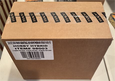 2019-20 Hoops Premium Hybrid Hobby Box Case Factory Sealed (20) Boxes Morant RC