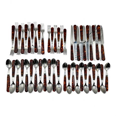 Jean Dubost Laguiole-Style  Fifty-Piece Place Setting