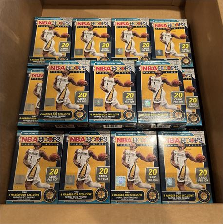 Lot of (15) 2019-20 Hoops Premium Basketball Hanger Box Zion Ja Moant RC