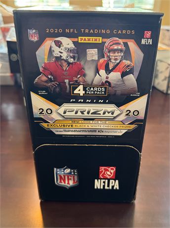 2020 Panini Prizm Football Gravity Box Complete 36 Packs Checker Burrow Herbert