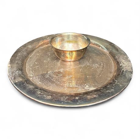 Wm. A. Rogers Silver-Plated Chip & Dip Platter