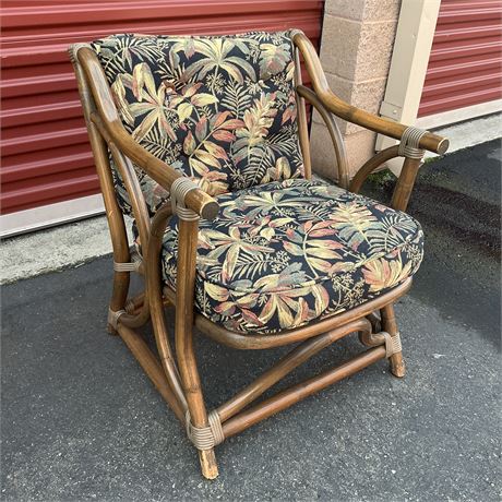 Vintage Vogue Rattan Lounge Chair