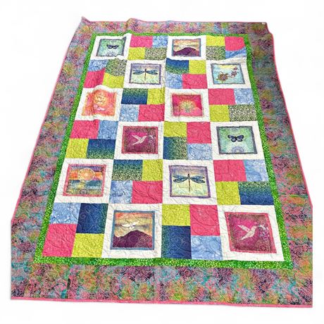Zen Patchwork Nature Quilt – Clothworks by Zue Zipkin