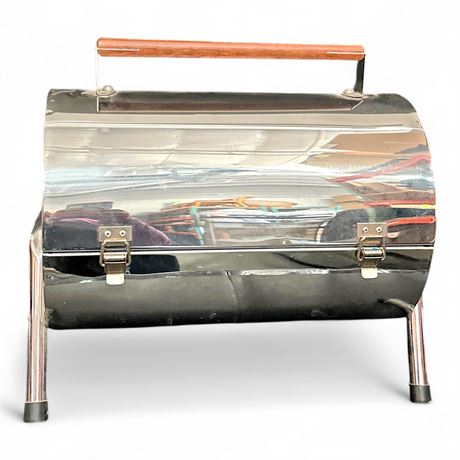 Portable Stainless Steel Charcoal Barrel Grill