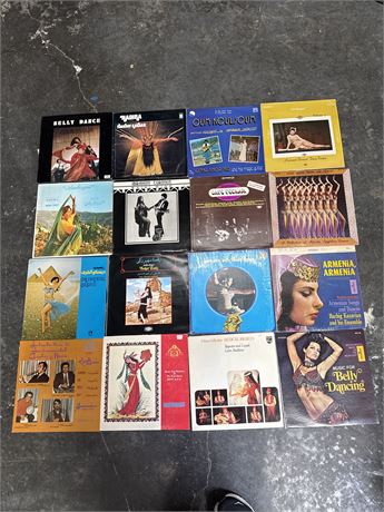 Collection Of Sixteen Vintage Vinyl Records