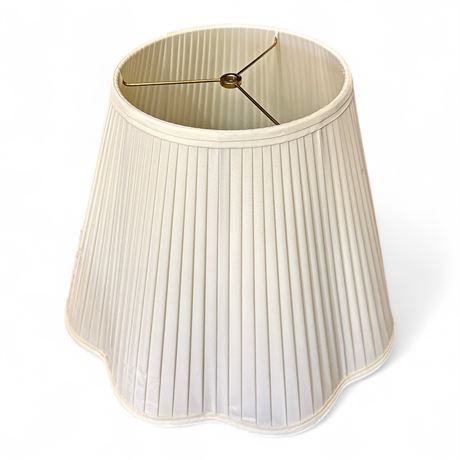 Empire-Style Pleated Fabric Lampshade