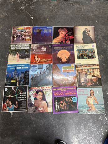 Collection Of Sixteen Vintage Vinyl LP Records