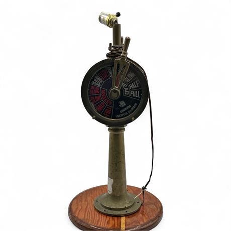 Antique Brass Chadburns Engine Telegraph Updated As A Lamp