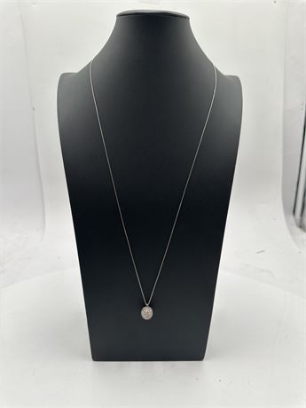 Silpada Sterling Silver Pave "Disco Lights" Pendant Necklace N2818