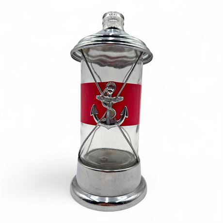 Vintage Musical Nautical Anchor-Themed Decanter