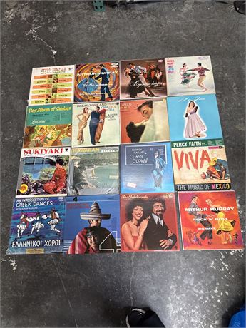 Collection Of Sixteen Vintage Vinyl Record Albums Incl.  George Carlin