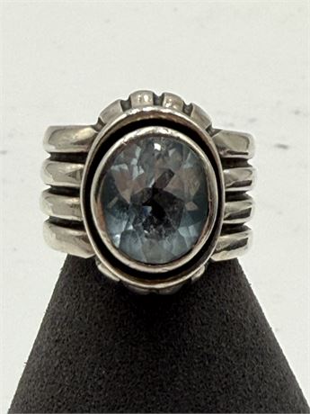 Silpada Sterling Silver Blue Topaz Ring R0902