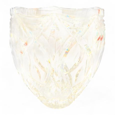 Clear Cut Crystal Vase