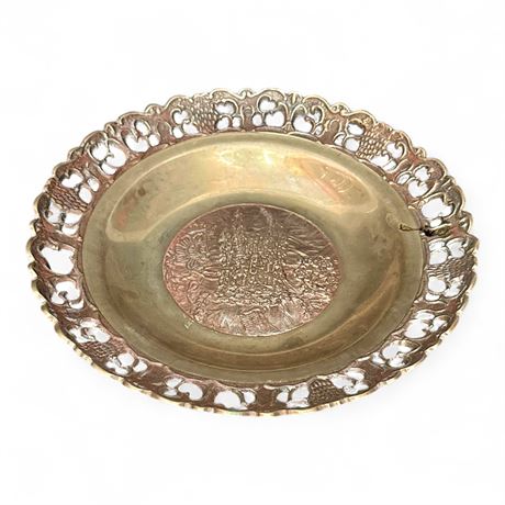 Vintage Korean Brass Plate