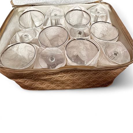 Set Of Eleven Fostoria Bridal Belle Water Goblets