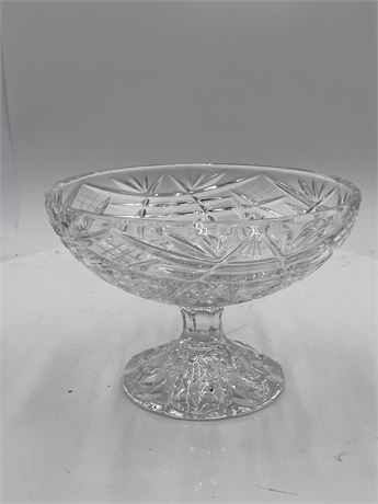 Antique Cut Crystal Pedestal Compote/Comport