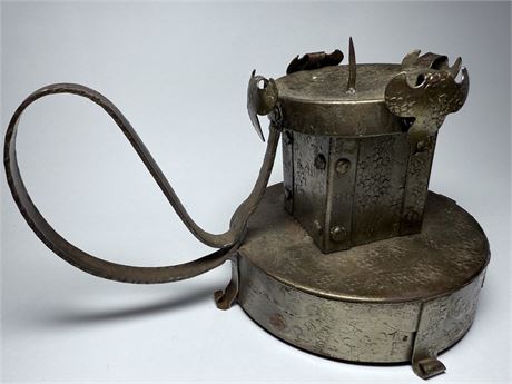 Antique Pricket Candle Lantern Carry Handle