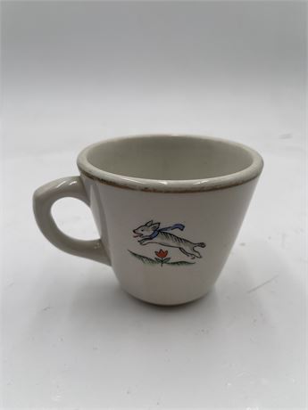 Child's Mug With "Hunting Boy And Dog" pattern By Shenango China