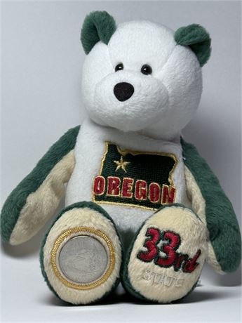 Oregon State Bear & Quarter 45th Limited Treasures Coin Plush Beanie