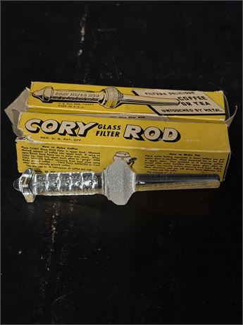 Vintage Cory Glass Filter Rod For Use With Vacuum Coffee Makers