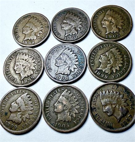 INDIAN HEAD PENNY LOT