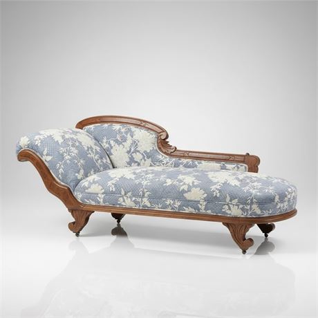 French Style Antique Chaise Longue/Fainting Couch Or Récamier