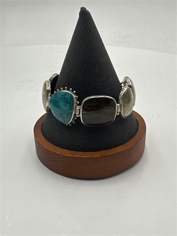 Silpada Multi-Stone Toggle Bracelet B1934