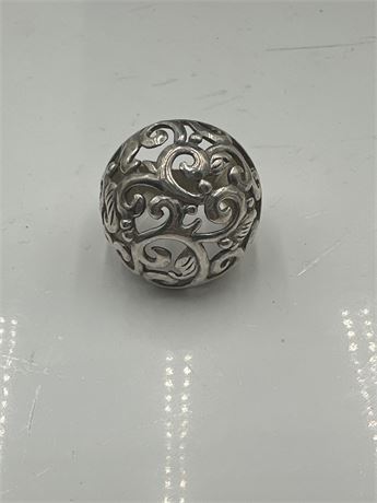 Silpada Sterling Silver "Swirly Girl" Dome Ring R2983