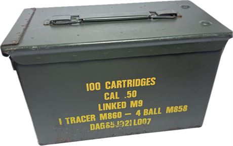 Vintage U.S. Military .50 Cal Ammo Can