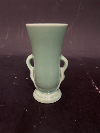 Vintage American Art Pottery Seafoam Green Vase
